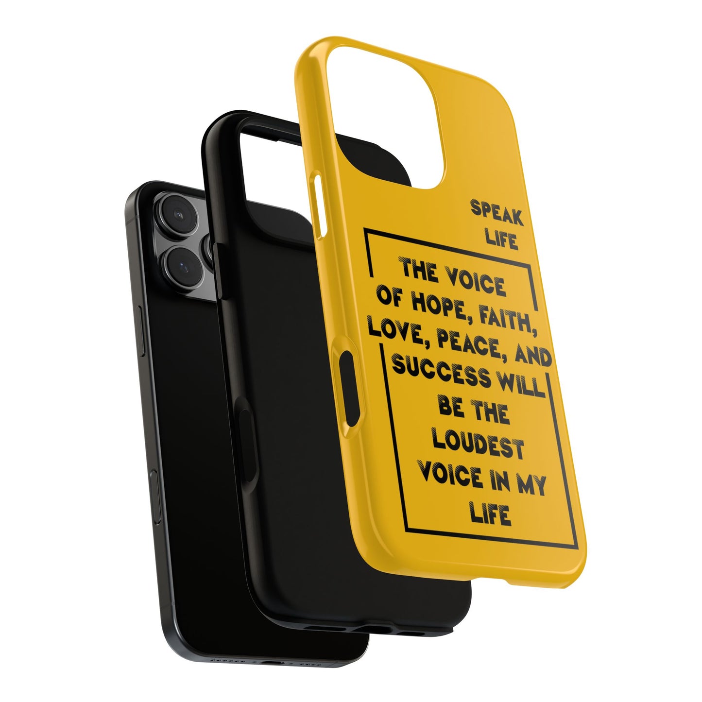 Inspiring Phone Case - "Speak Life" Quote - Hope, Faith, and Success