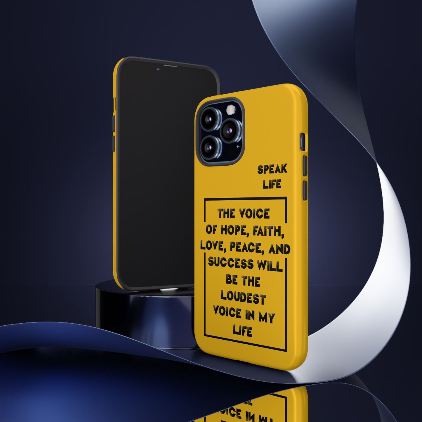 Inspiring Phone Case - "Speak Life" Quote - Hope, Faith, and Success