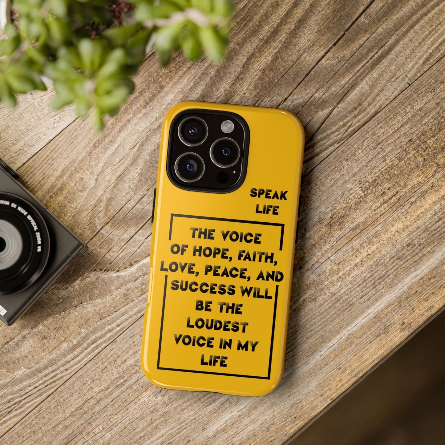 Inspiring Phone Case - "Speak Life" Quote - Hope, Faith, and Success