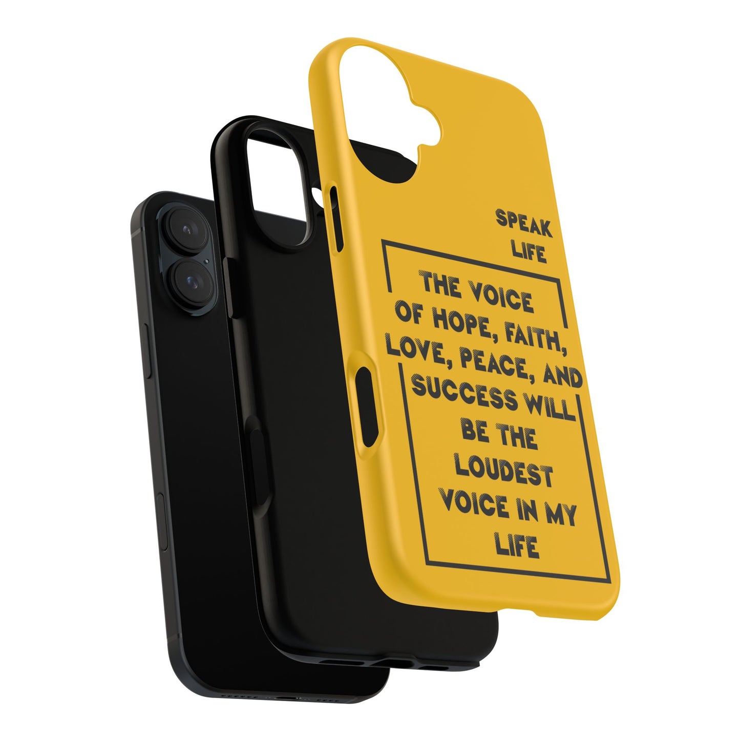 Inspiring Phone Case - "Speak Life" Quote - Hope, Faith, and Success