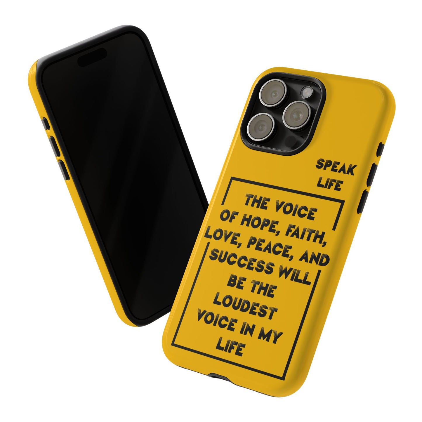 Inspiring Phone Case - "Speak Life" Quote - Hope, Faith, and Success