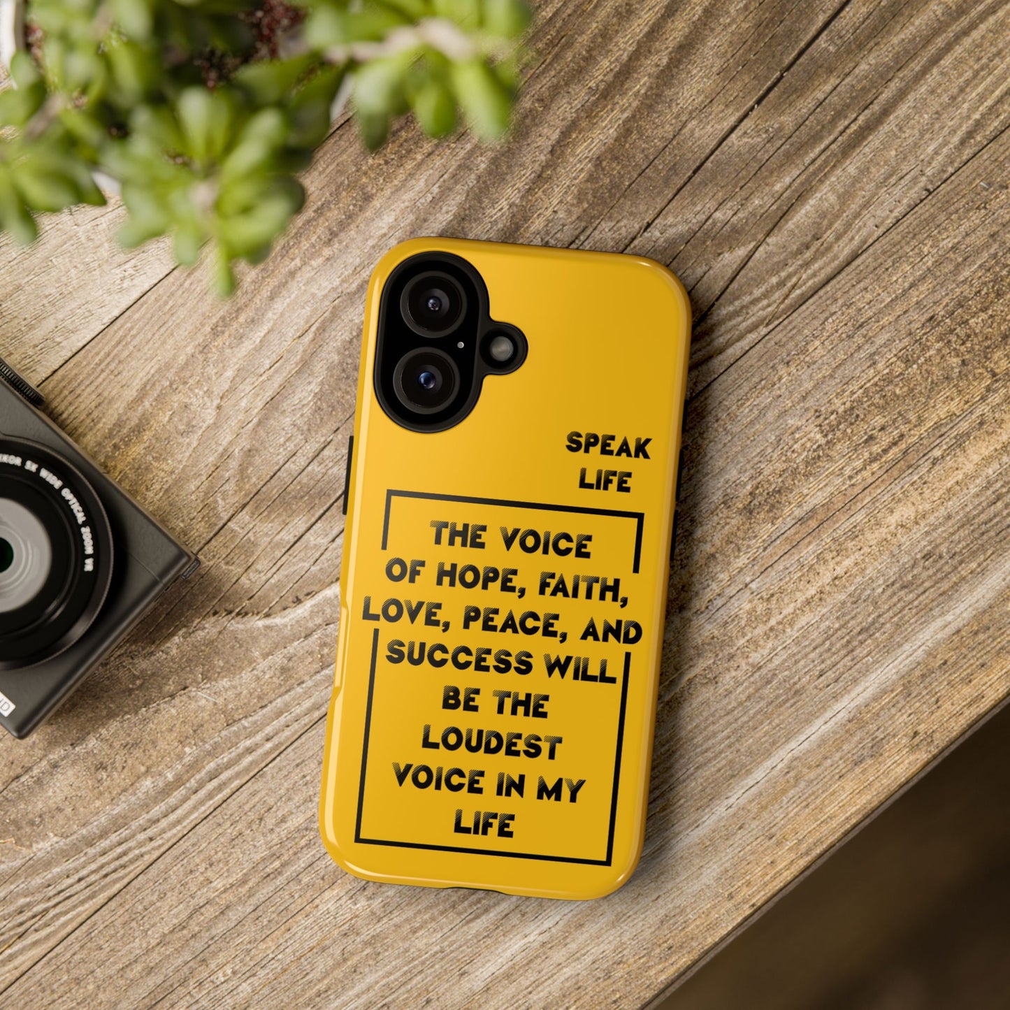 Inspiring Phone Case - "Speak Life" Quote - Hope, Faith, and Success