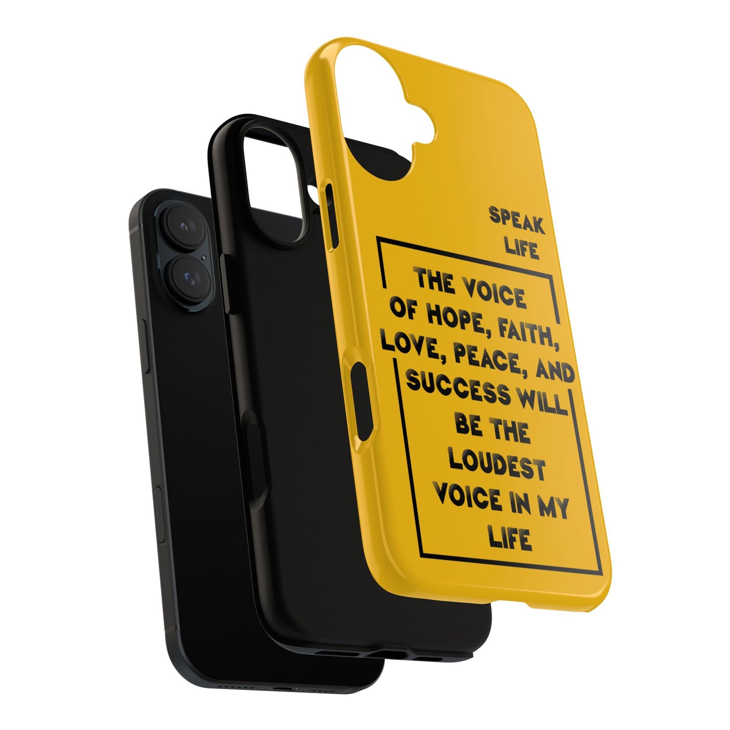 Inspiring Phone Case - "Speak Life" Quote - Hope, Faith, and Success