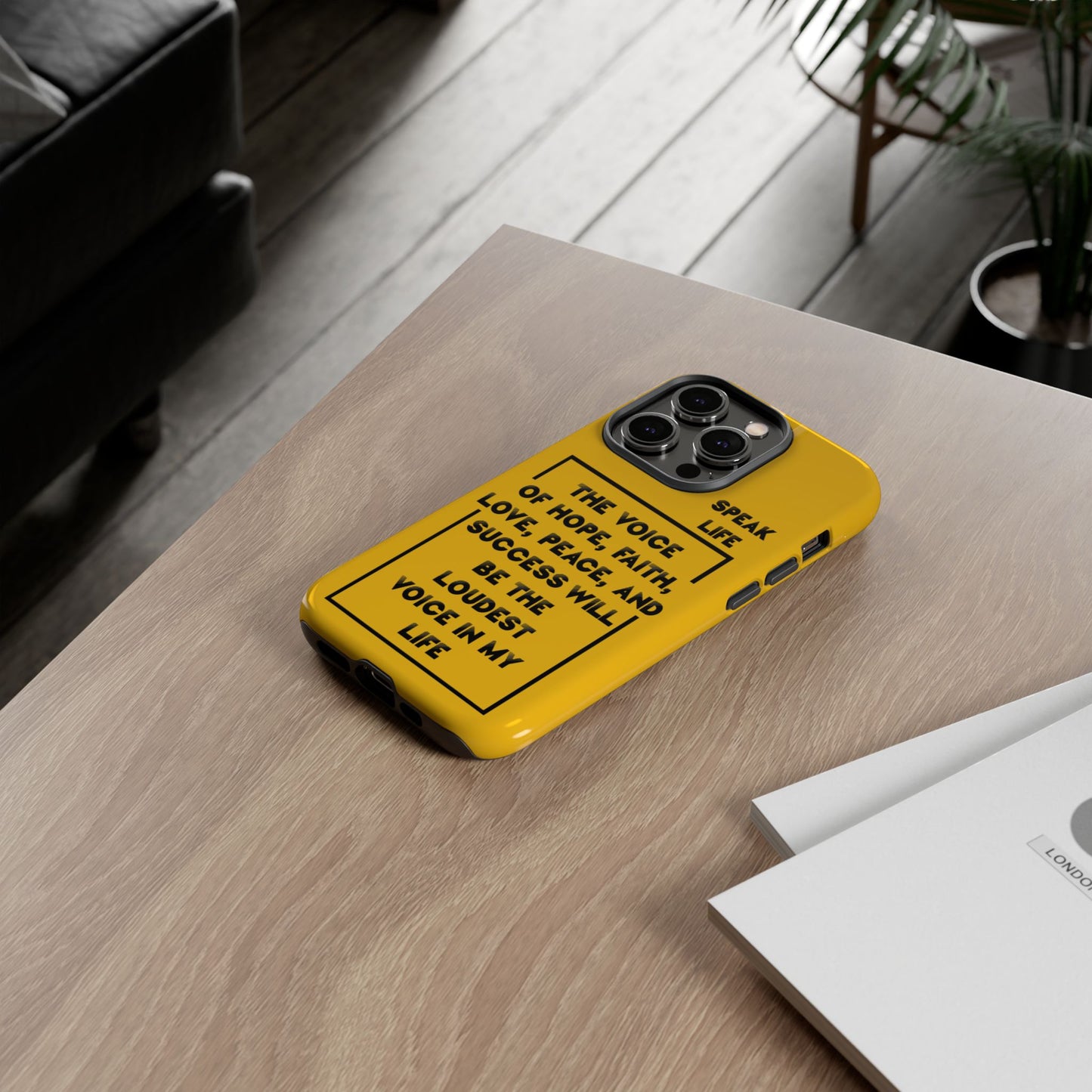 Inspiring Phone Case - "Speak Life" Quote - Hope, Faith, and Success