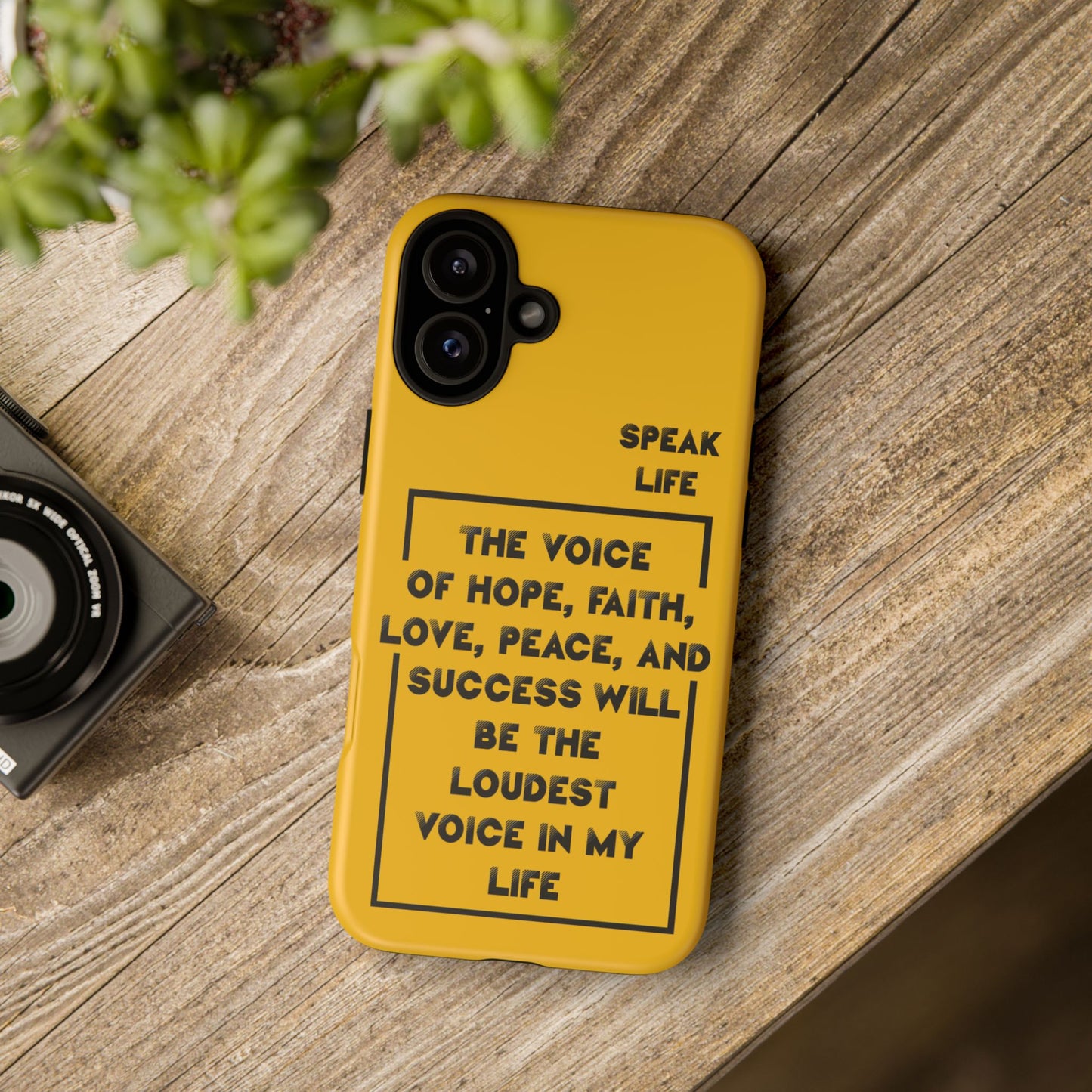 Inspiring Phone Case - "Speak Life" Quote - Hope, Faith, and Success