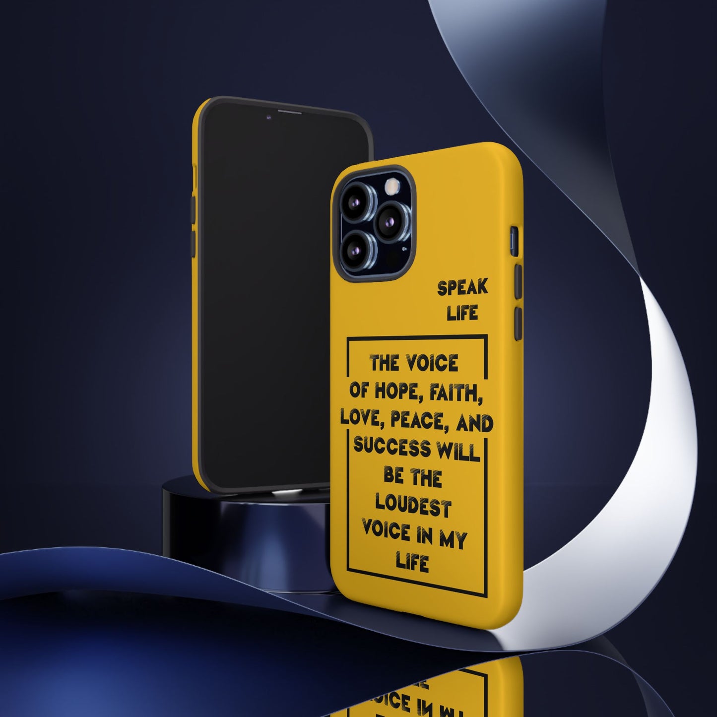 Inspiring Phone Case - "Speak Life" Quote - Hope, Faith, and Success