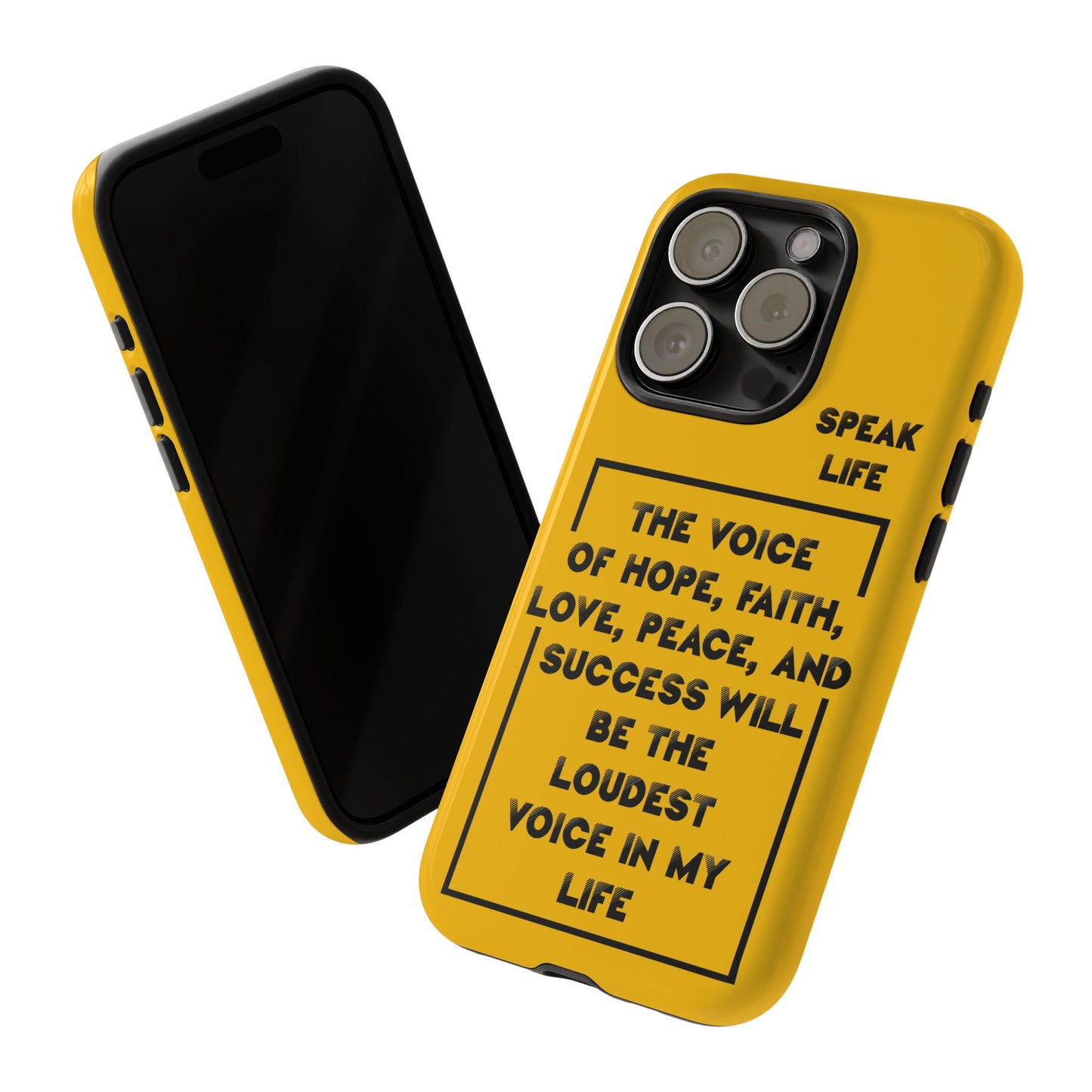 Inspiring Phone Case - "Speak Life" Quote - Hope, Faith, and Success