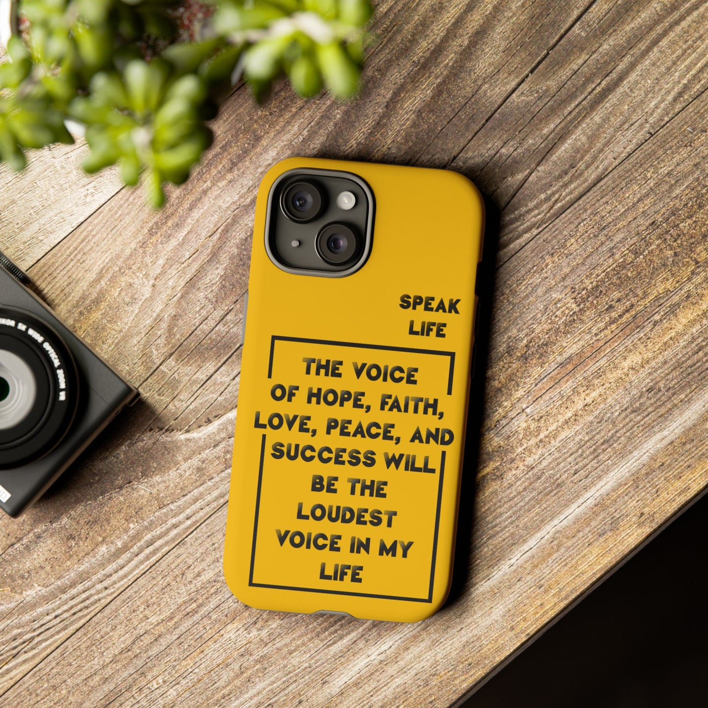 Inspiring Phone Case - "Speak Life" Quote - Hope, Faith, and Success