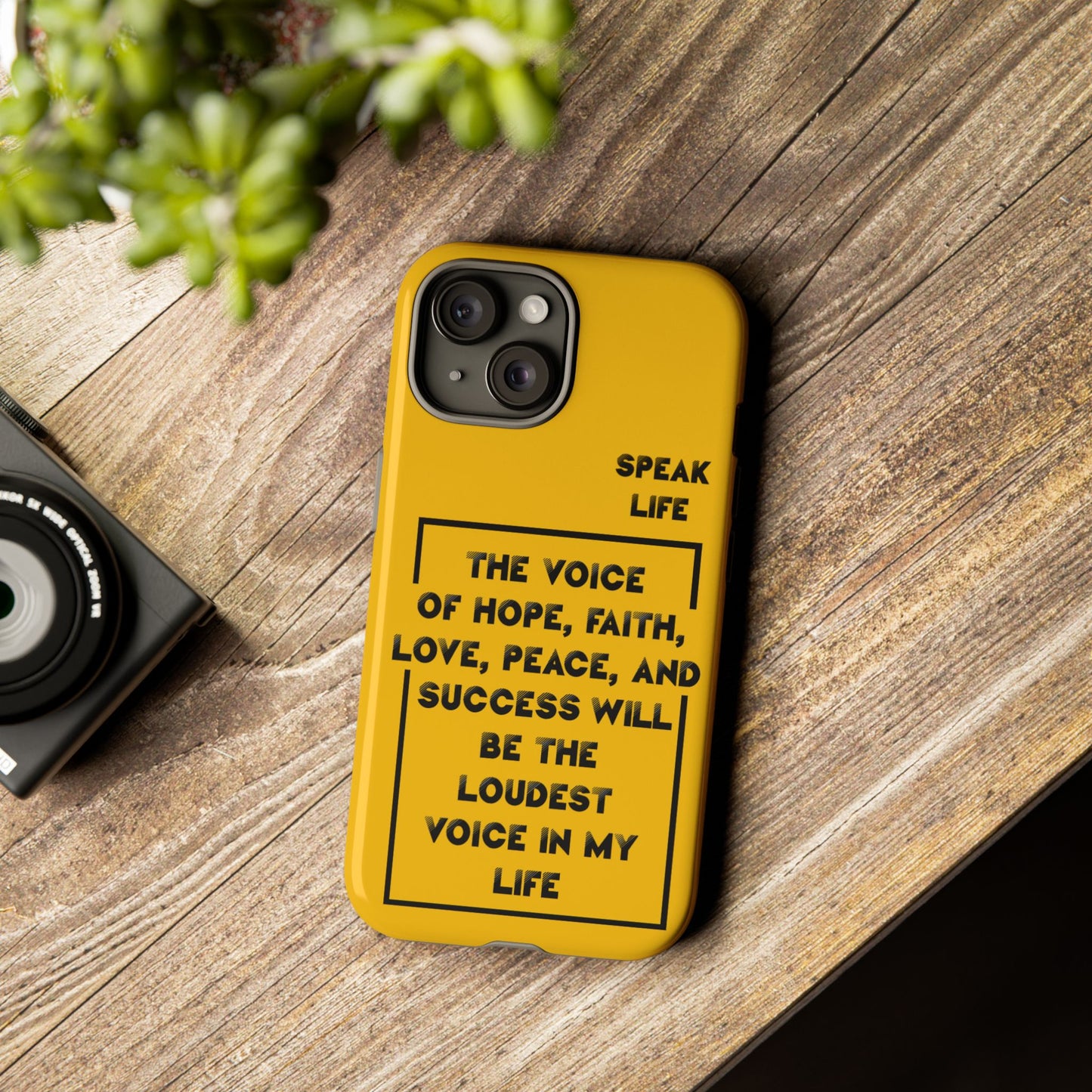 Inspiring Phone Case - "Speak Life" Quote - Hope, Faith, and Success