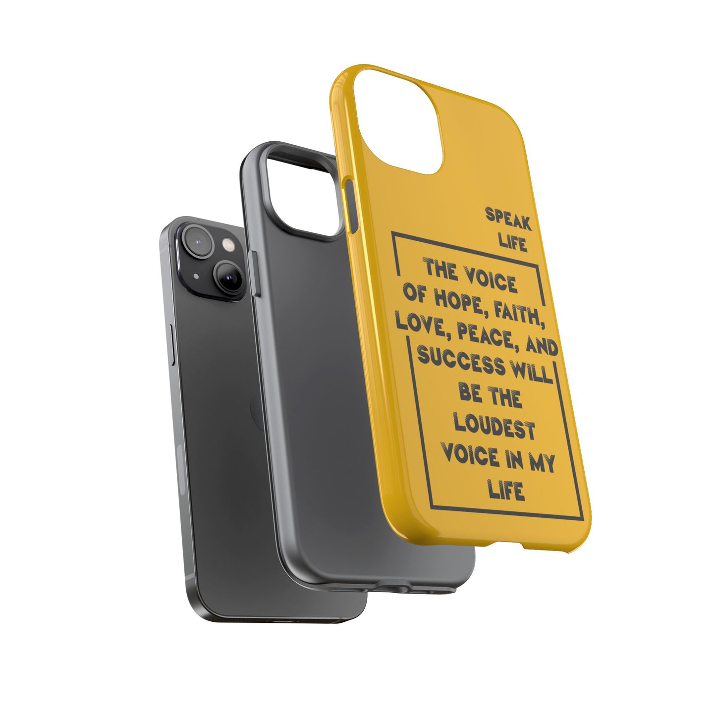 Inspiring Phone Case - "Speak Life" Quote - Hope, Faith, and Success