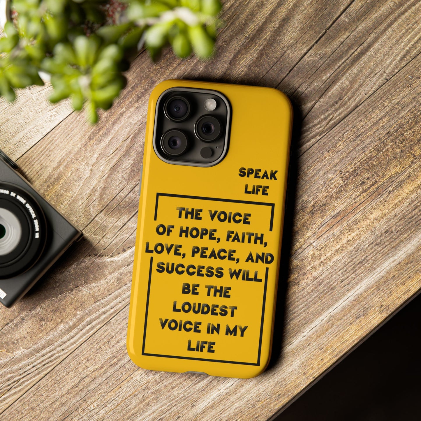 Inspiring Phone Case - "Speak Life" Quote - Hope, Faith, and Success