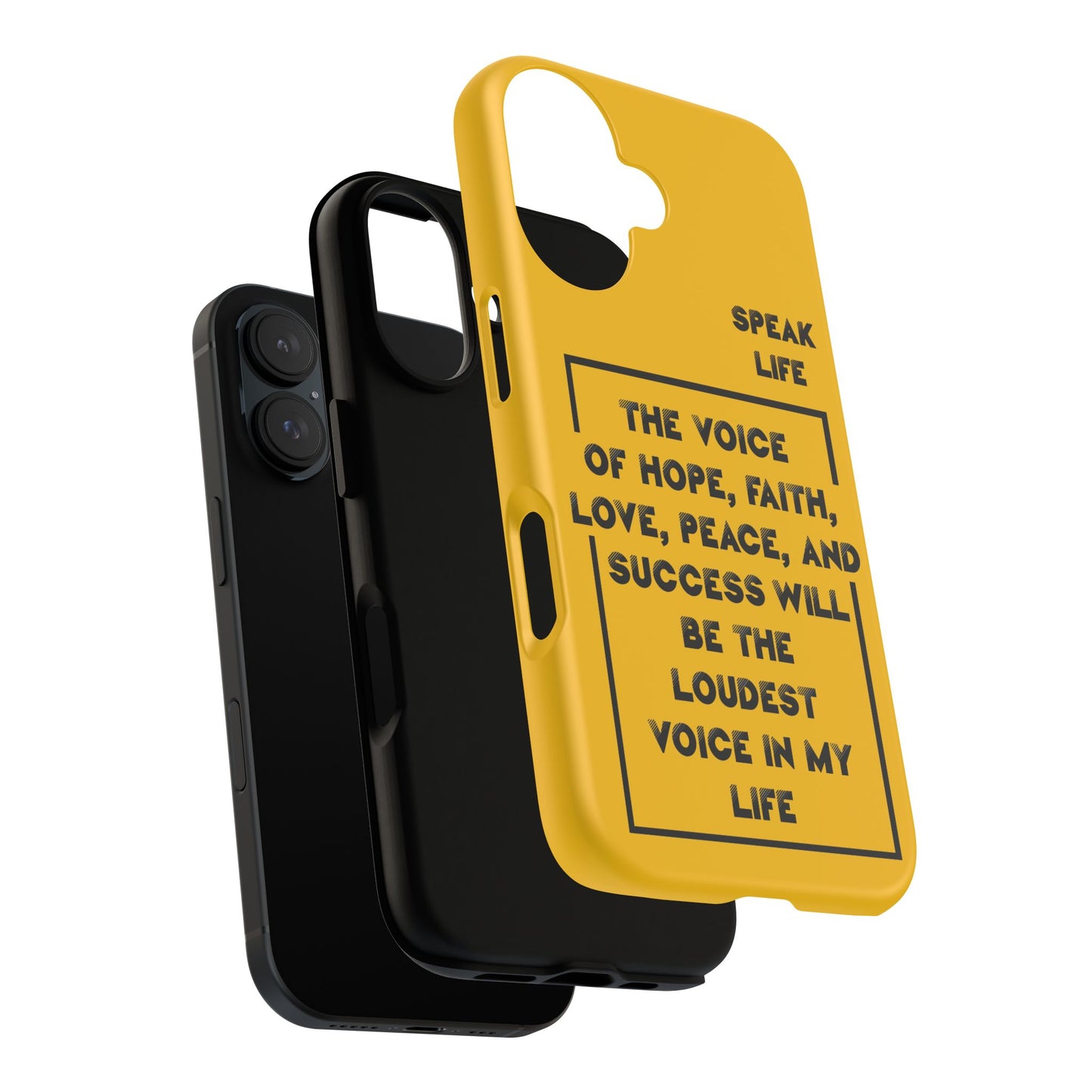 Inspiring Phone Case - "Speak Life" Quote - Hope, Faith, and Success