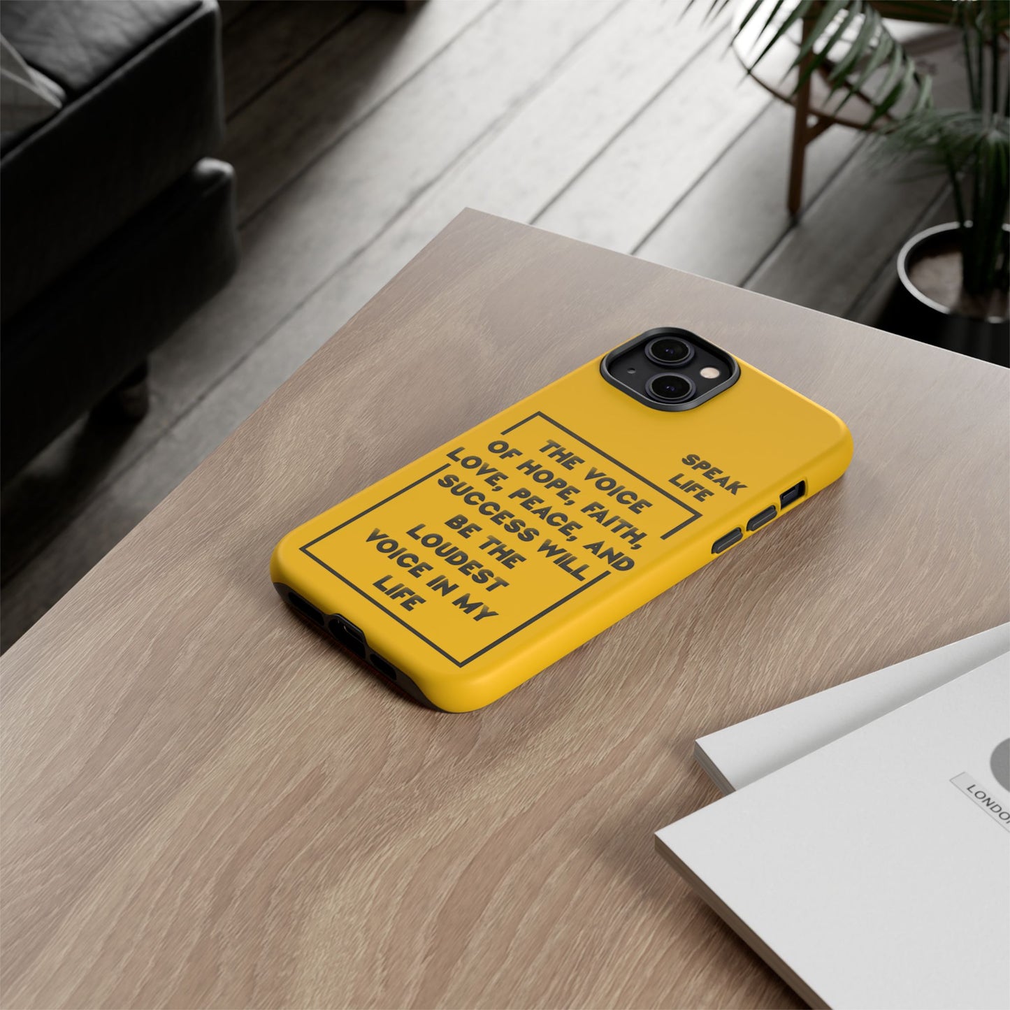 Inspiring Phone Case - "Speak Life" Quote - Hope, Faith, and Success