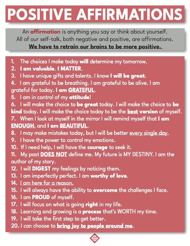 (FREE) Positive Affirmations