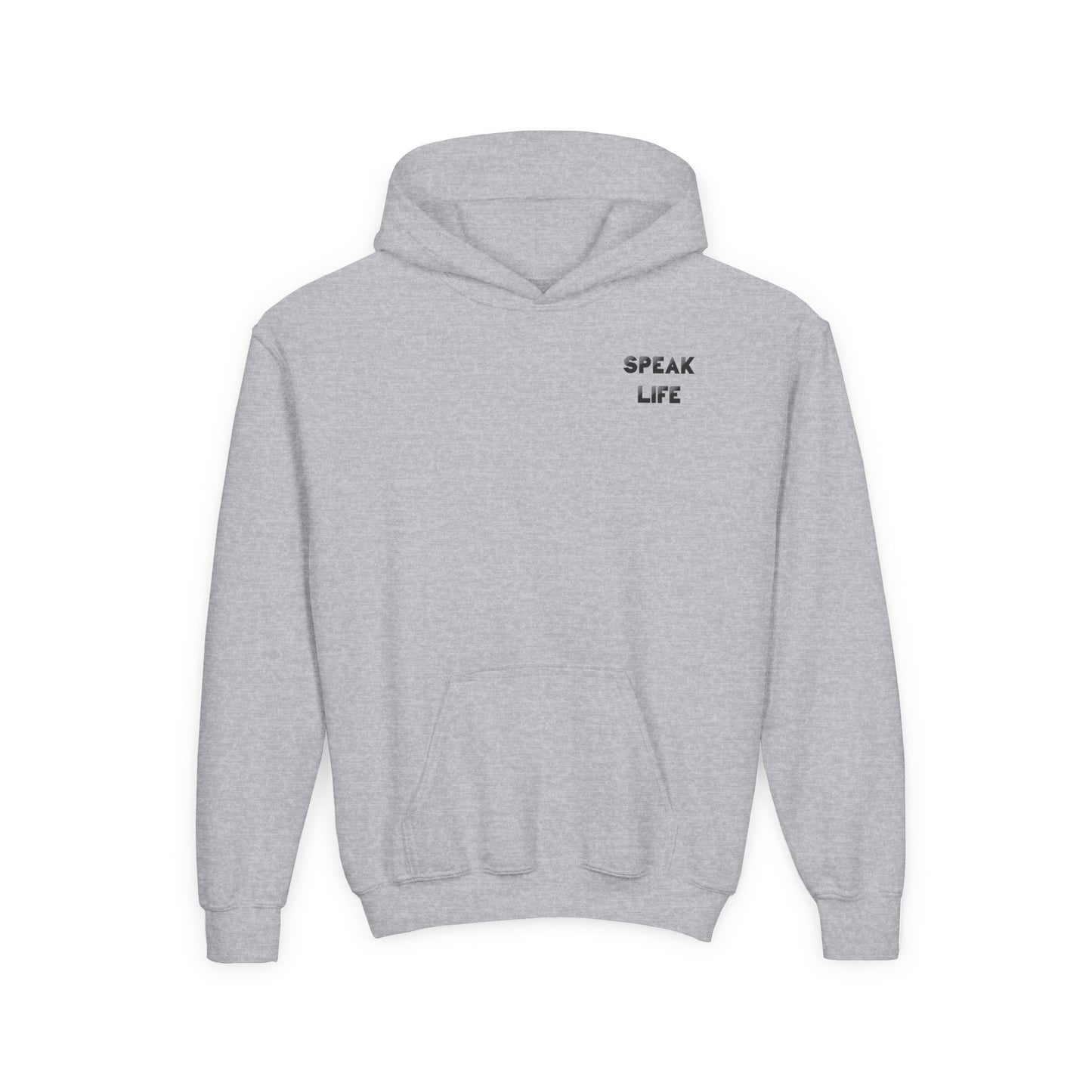 Inspiring Youth Hooded Sweatshirt - Speak Life & Voice of Hope