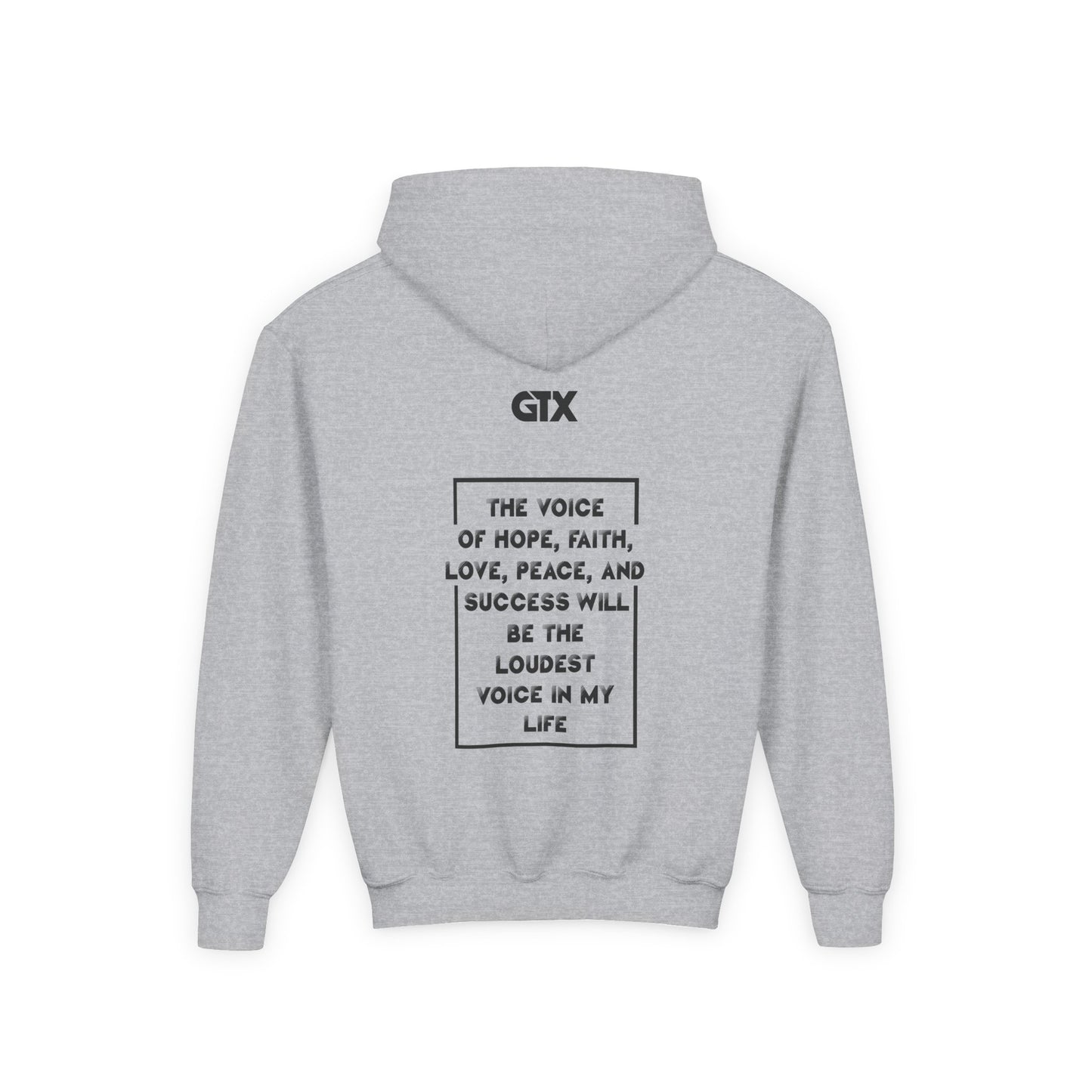 Inspiring Youth Hooded Sweatshirt - Speak Life & Voice of Hope