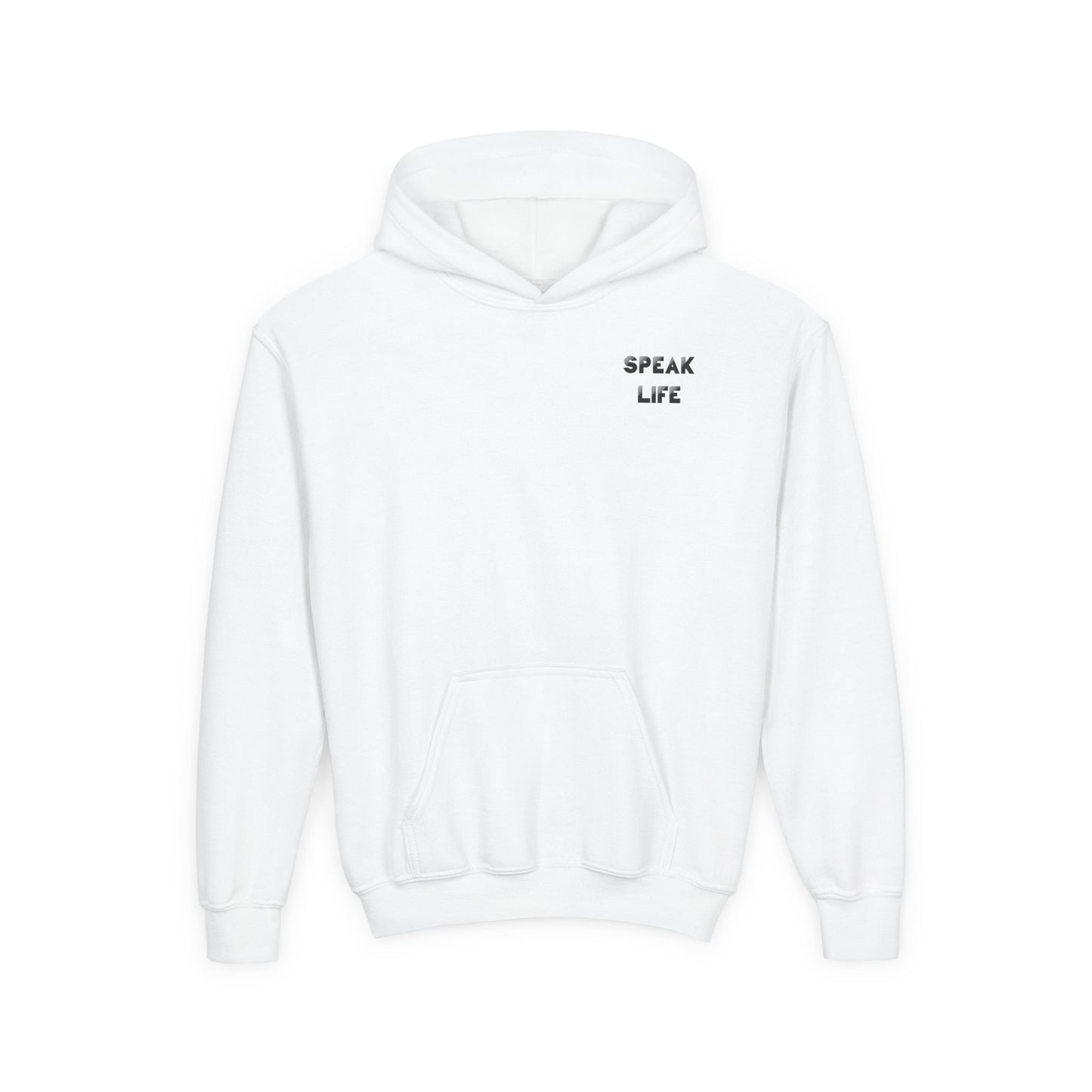Inspiring Youth Hooded Sweatshirt - Speak Life & Voice of Hope